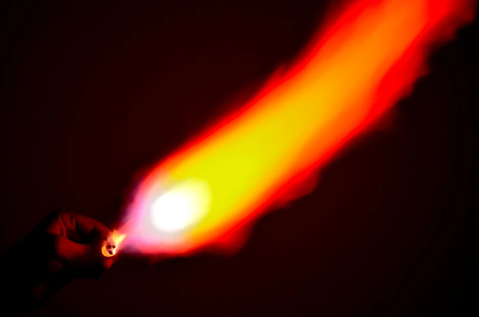 Deodorant Flames — fireplay photograph by Raghav Palriwala (Palrigraphy)